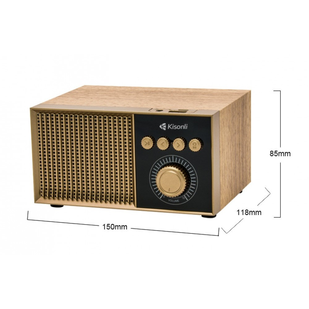 Haut-parleur de téléphone en bois Kisonli G10
