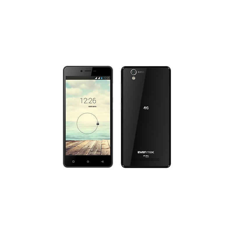 Téléphone Portable Evertek EverMiracle Plus / Double SIM / Noir