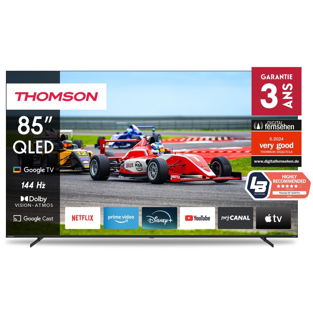 TV Thomson (50QG4S14) 50" QLED Side Feet - Google TV | Thomson Tunisie