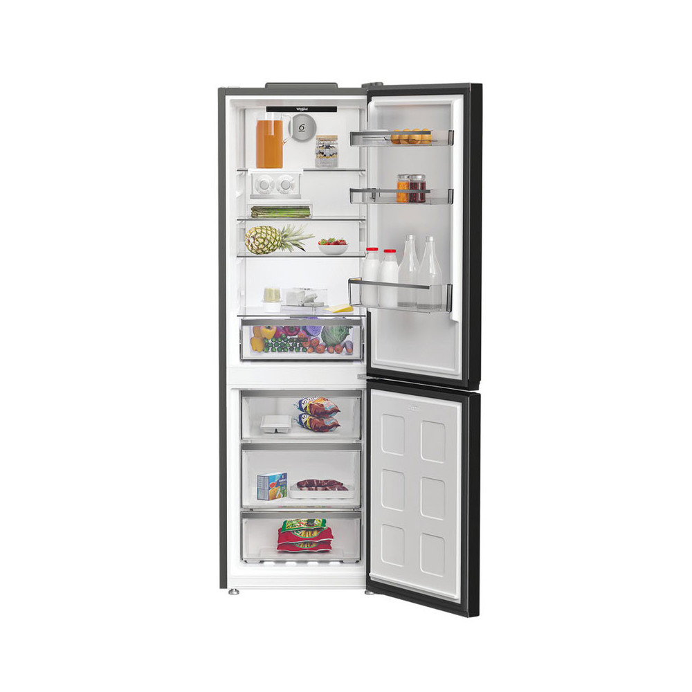 REFRIGERATEUR WHIRLPOOL NOFROST Combiné 316 Litres / Noir avec Afficheur