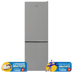REFRIGERATEUR WHIRLPOOL NOFROST Combiné 301 Litres / inox