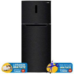 Réfrigérateur JOKER No Frost Double Portes 430 Litres / Noir avec Afficheur
