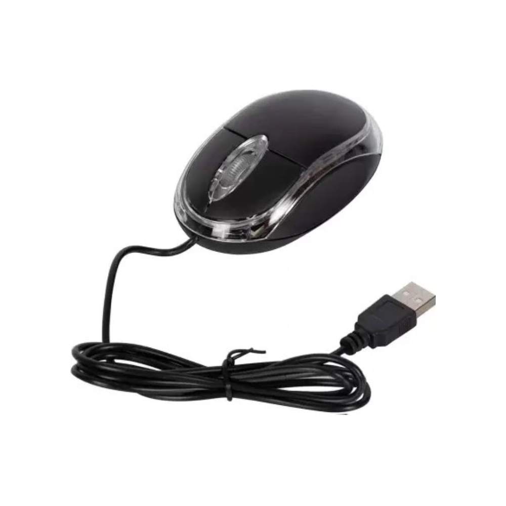 SOURIS SIMPLE NOIR TRANSAPRENT SJ-100