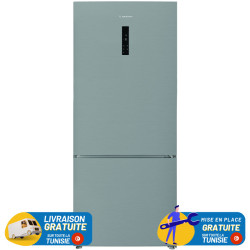 RÉFRIGÉRATEUR ARISTON NO FROST Combiné 617 Litres / New Silver avec Afficheur