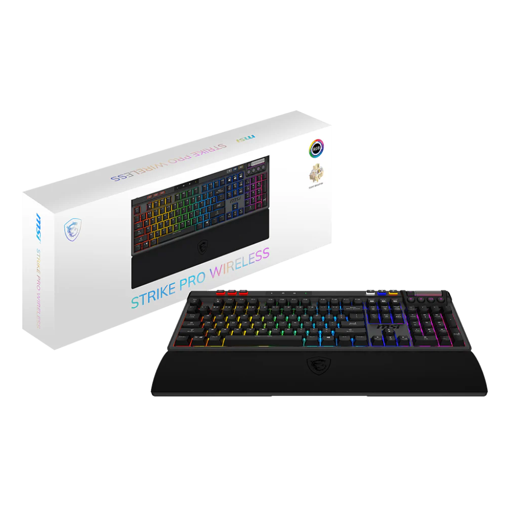 Clavier mécanique MSI STRIKE PRO W SILENT FR