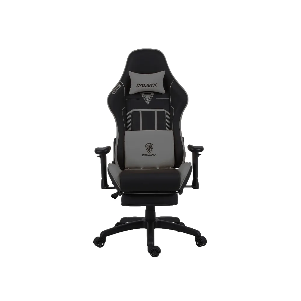 Chaise GAMING DOWINX LS6670 / Gris / Avec Accoudoirs et repose pieds
