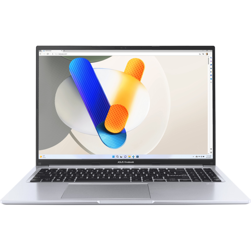 Pc Portable ASUS Vivobook 16 X1605VA / i7-13620H / 12 Go / 512 Go SSD / Windows 11 / Silver Avec Casque de Jeu OTU avec Isolation du Bruit supra-auriculaire avec Microphone / RGB / Noir Offert