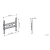 Support TV inclinable et orientable Meliconi 32" à 88" pour mur en plaque