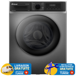 Machine à laver automatique-Frontale Orient 10kg 1400 tours-Silver