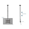 Support de plafond GEMBIRD pour téléviseur à mouvement complet 32" - 70"
