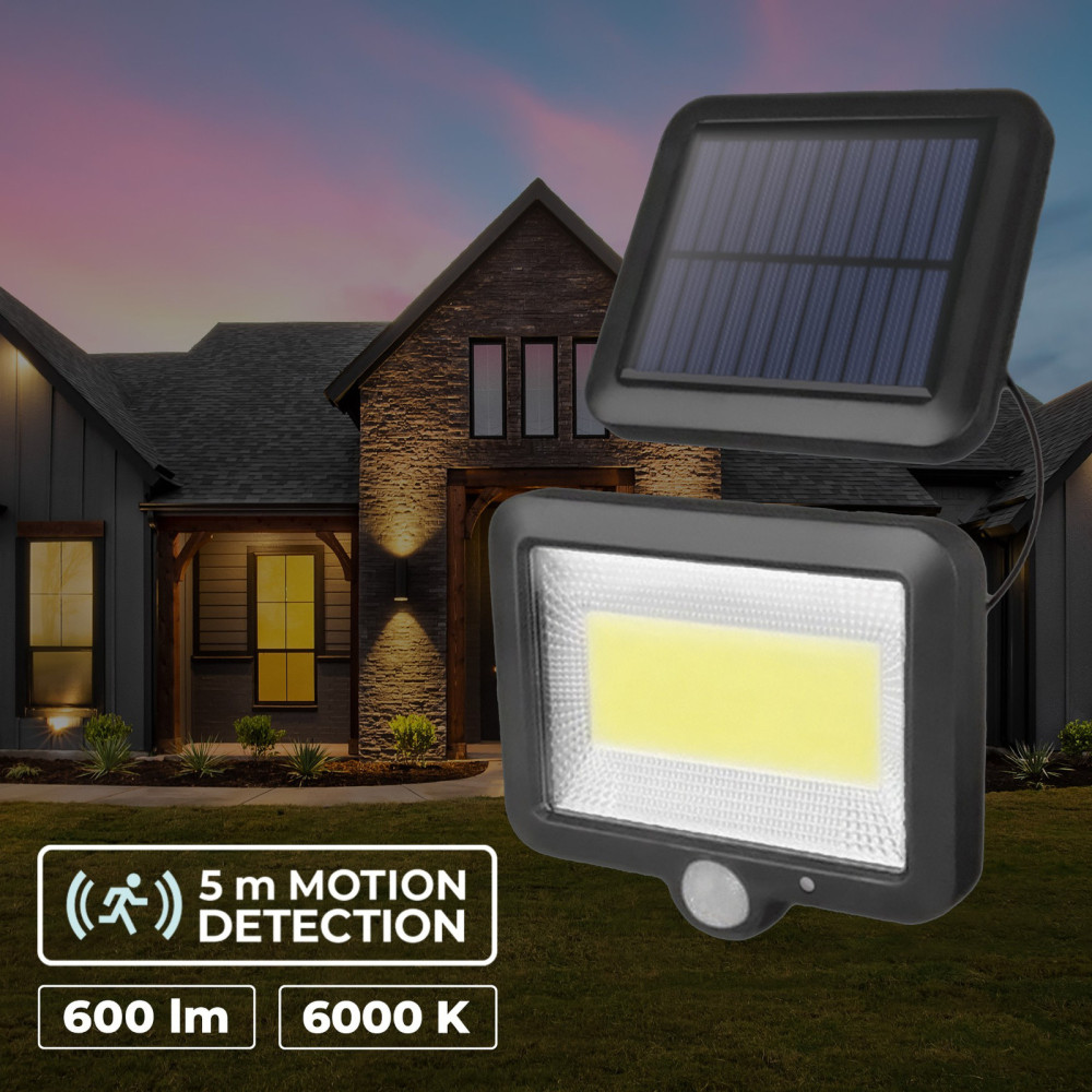 Lampe solaire LED Forever Light SUNARI FLS-06 COB PIR 8W 600lm 6000K