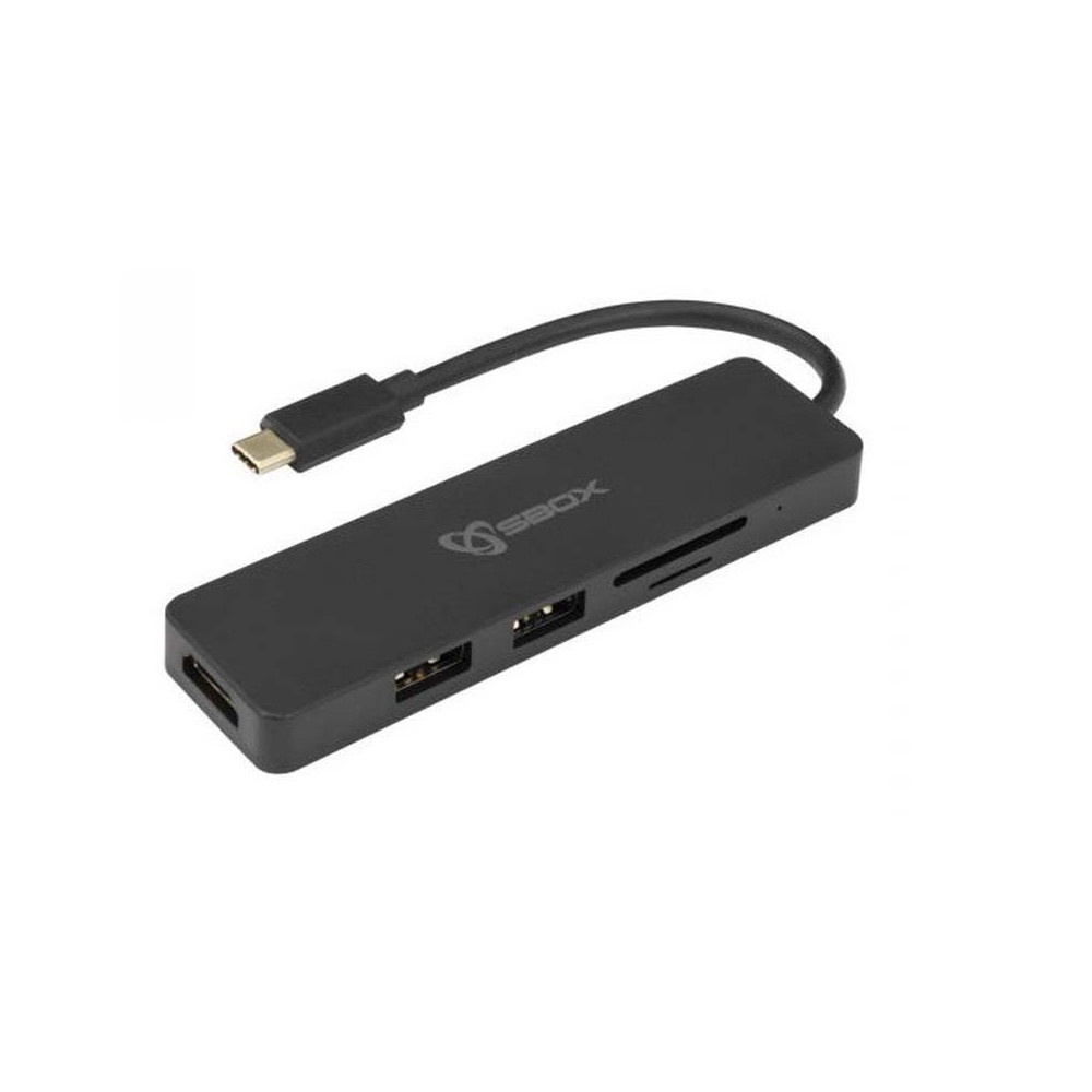 Adaptateur SBOX USB Type C vers HDMI / USB 3.0 / SD+TF-7U