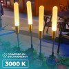 Lampe solaire LED Forever Light SUNAR FLS-72 Lampe en cristal ronde