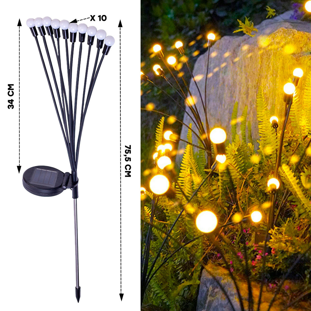 Lampe solaire LED SUNARI FLS-89 lucioles FLS-89 / solaires x10 / 3000K / 600mAh
