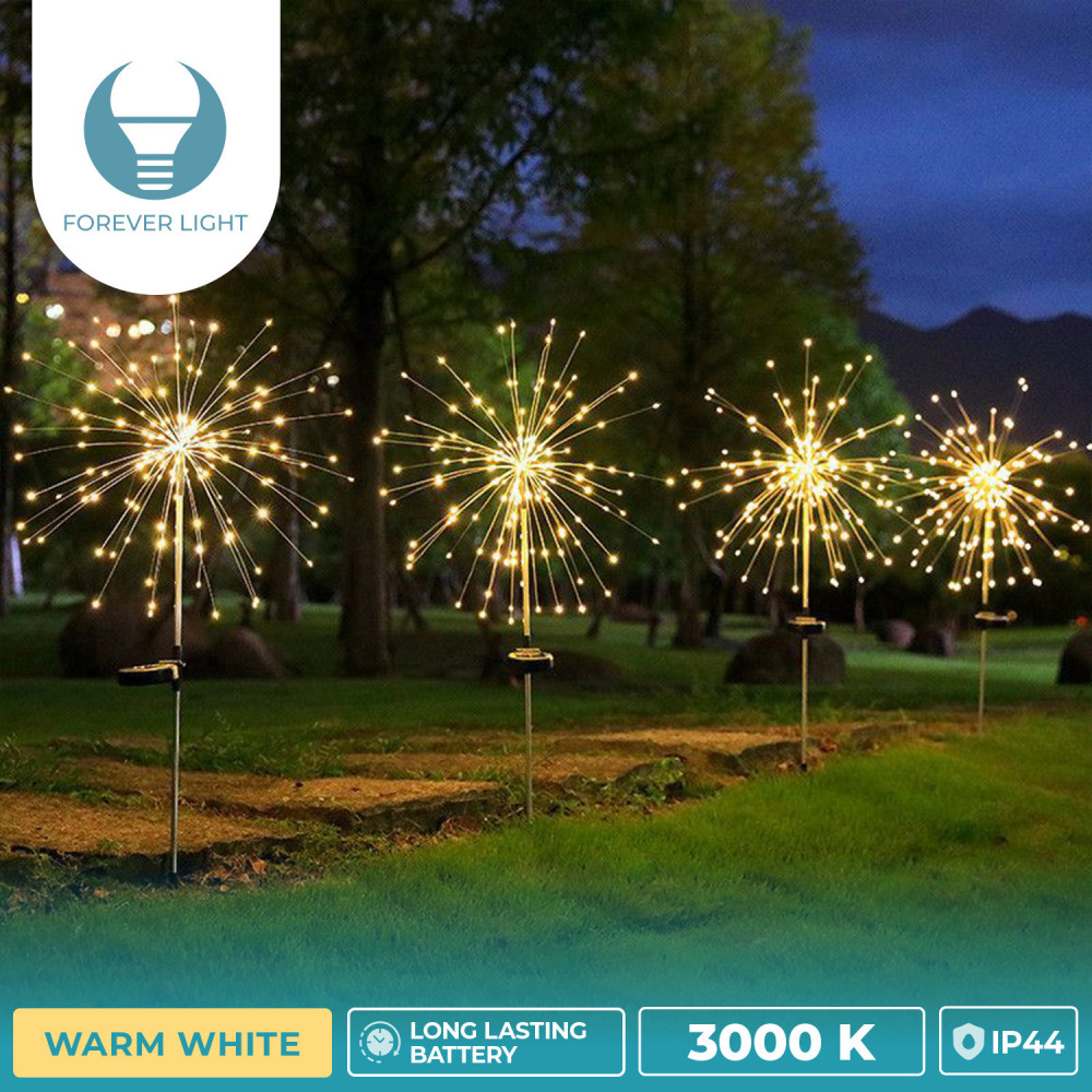 Lampe solaire LED SUNARI FLS-90 feux d'artifice solaires 3000K 600mAh