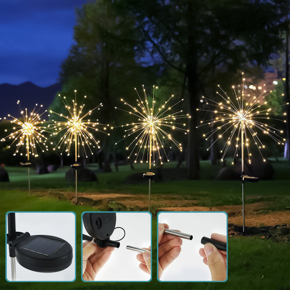 Lampe solaire LED SUNARI FLS-90 feux d'artifice solaires 3000K 600mAh