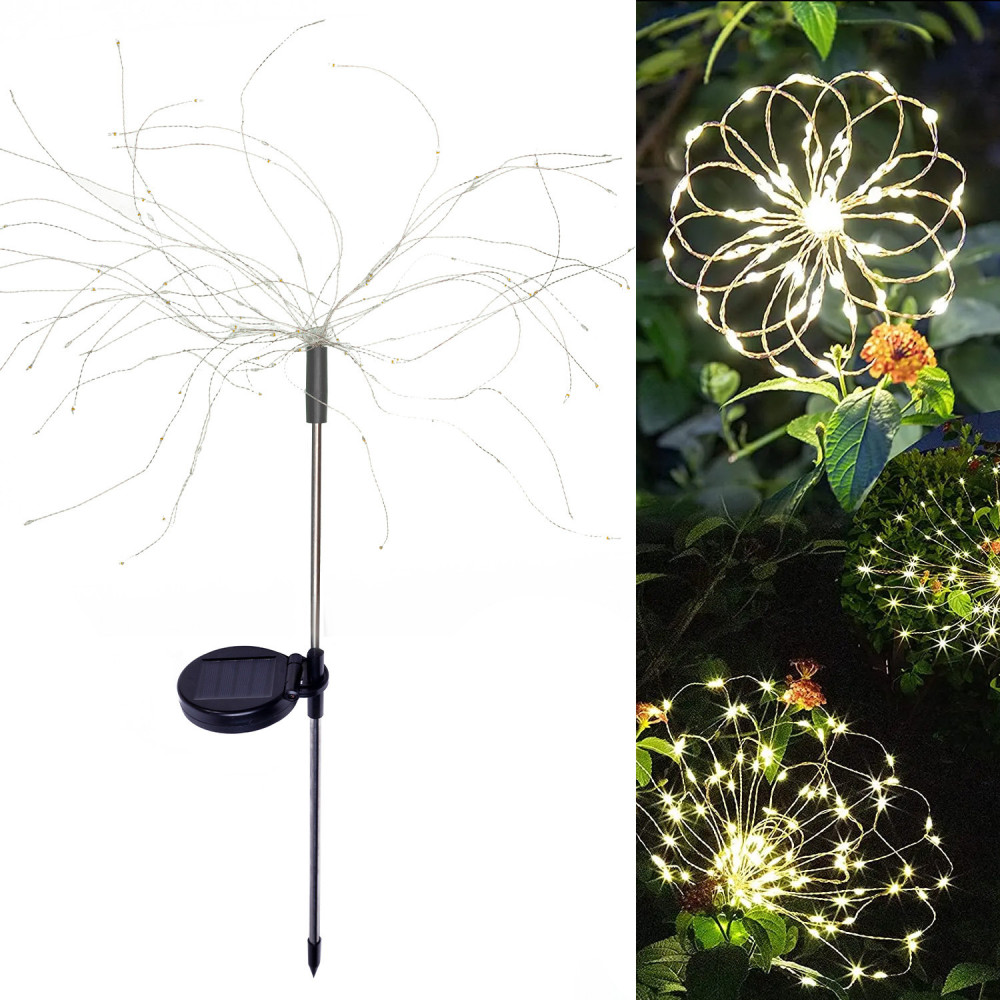 Lampe solaire LED SUNARI FLS-90 feux d'artifice solaires 3000K 600mAh