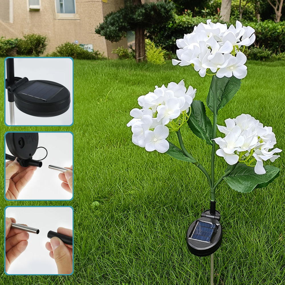 Lampe solaire LED Forever Light SUNARI FLS-93 Hortensias 3000K 600mAh