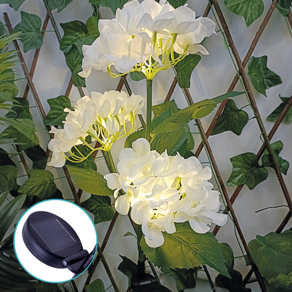 Lampe solaire LED Forever Light SUNARI FLS-93 Hortensias 3000K 600mAh