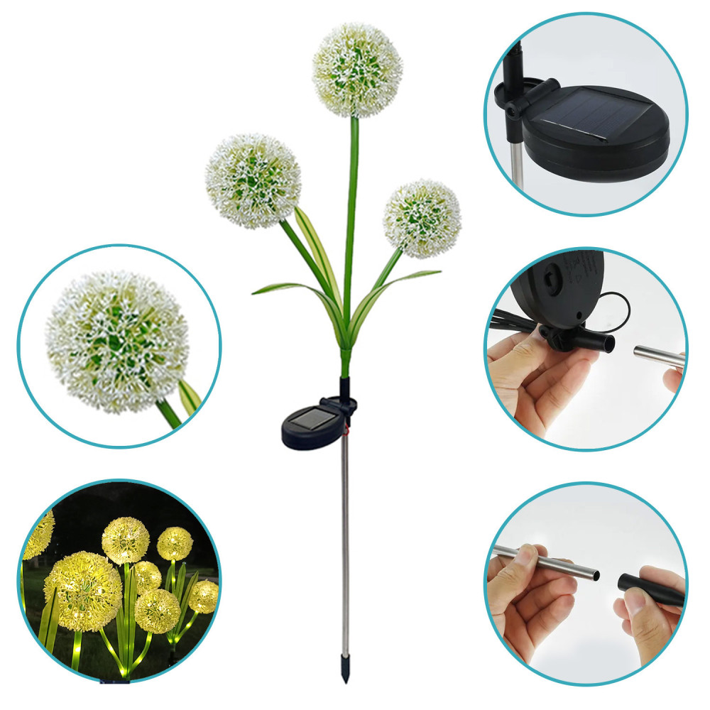 Lampe solaire LED SUNARI FLS-95 Fleur d'ail 3000K 600mAh Li-Ion