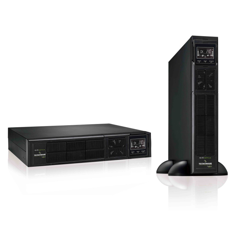 Onduleur Tecnoware EVO DSP PLUS 1200 RACK / TOUR IEC TOGETHER ON