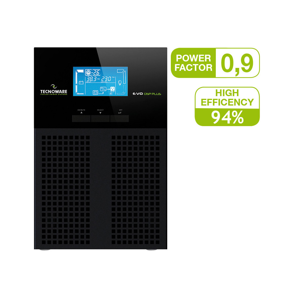 ONDULEUR EVO DSP PLUS 1200 PF 0.9 TOWER IEC TOGETHER ON