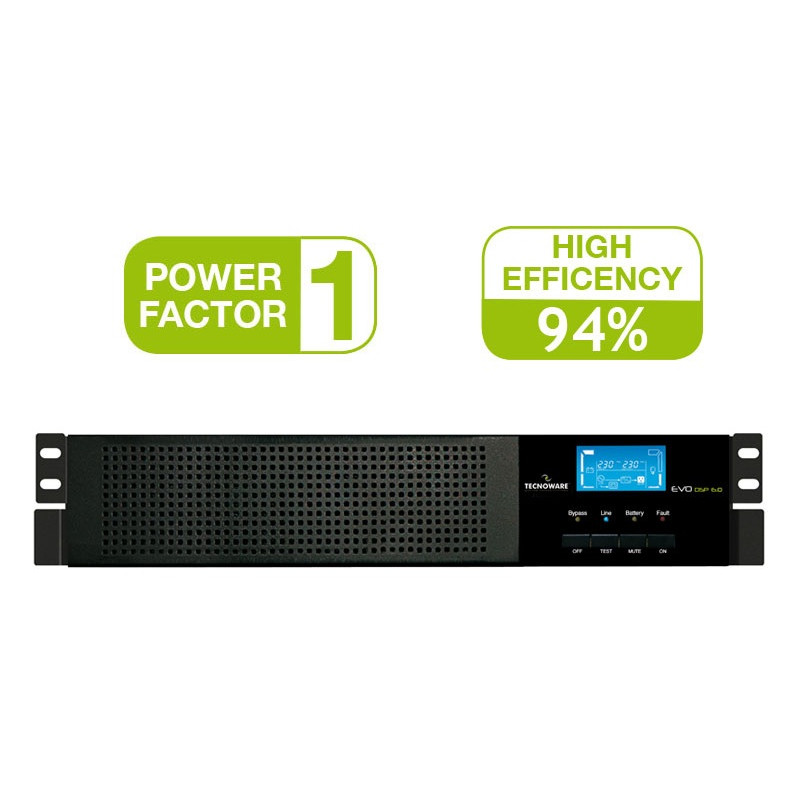 ONDULEUR ONLINE UPS EVO DSP PLUS MONTAGE EN RACK 6.0 - PF 1