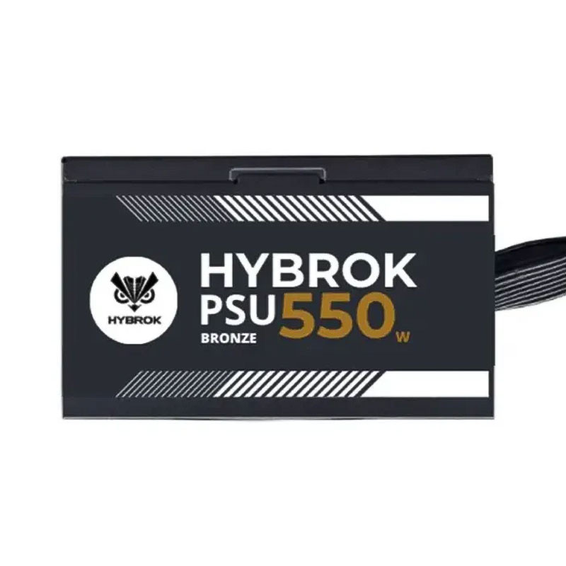 Boîte d'alimentation HYBROK 550W / 80 PLUS BRONZE / PSU550WB Boîte d'alimentation HYBROK 550W / 80 PLUS BRONZE / PSU550WB