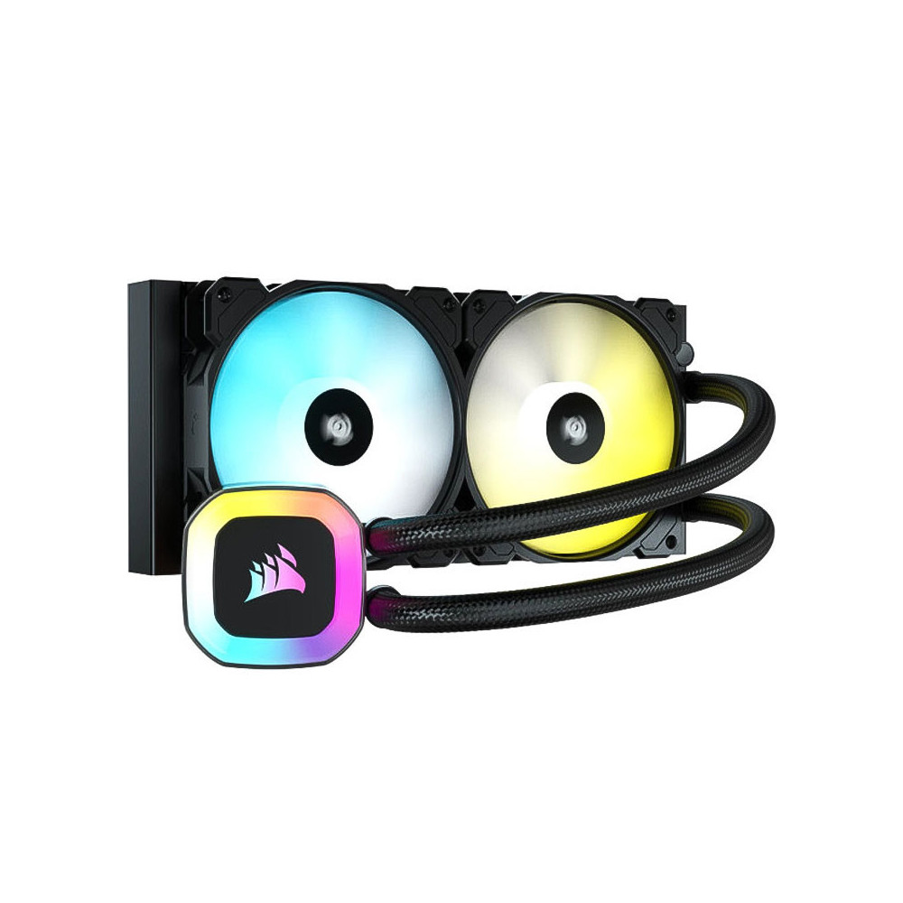Kit de Watercooling CORSAIR H100 RGB / LGA 1851 / AM5 / Noir