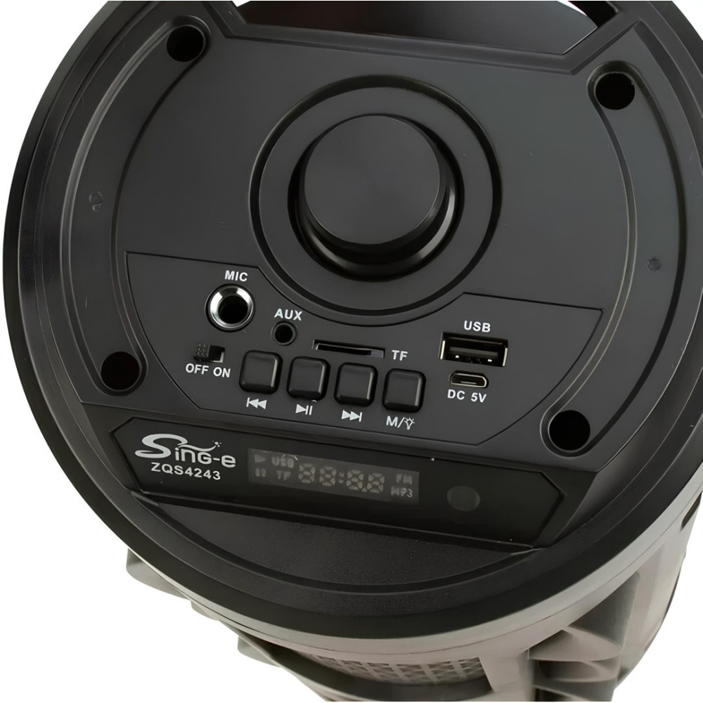 Haut-parleur DJ sans fil Bluetooth ZQS 4243 / 16W / Noir