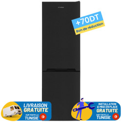 Réfrigérateur Hyundai No Frost Combine 291 Litres / Dark inox + 70DT Bon de Réduction