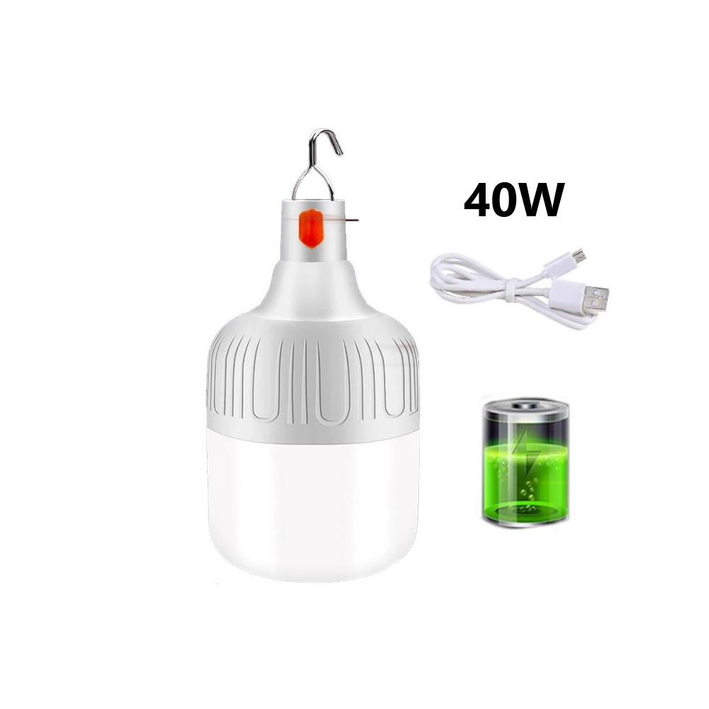 LAMPE USB RECHARGABLE 40W rechargeable par USB / étanche pour éclairage de camping