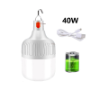 LAMPE USB RECHARGABLE 40W rechargeable par USB / étanche pour éclairage de camping