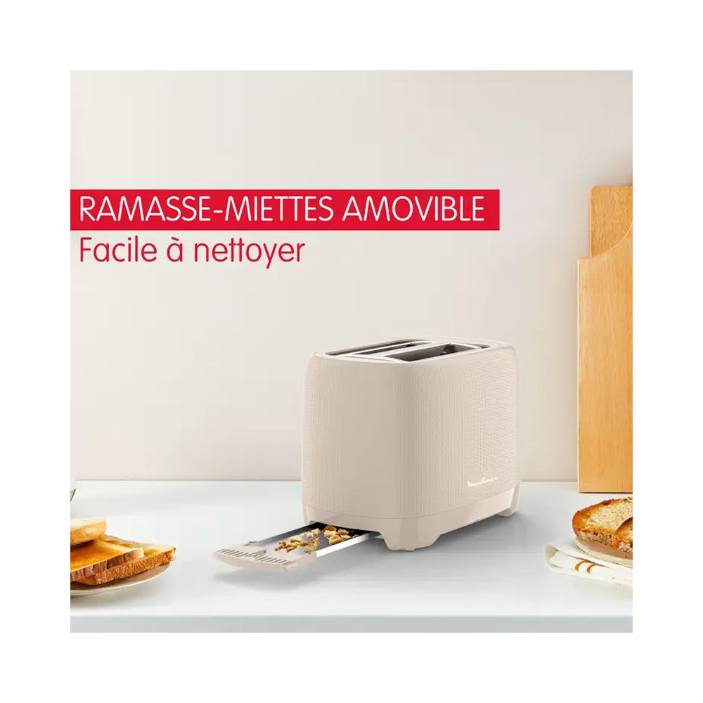 Grille Pain MOULINEX Morning 850W / Gris Chaud / LT2M0B10