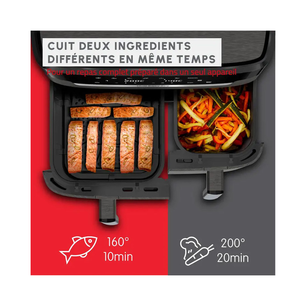 AIR FRYER EASY FRY XXL AVEC GRILL 11 Litres MOULINEX / INOX