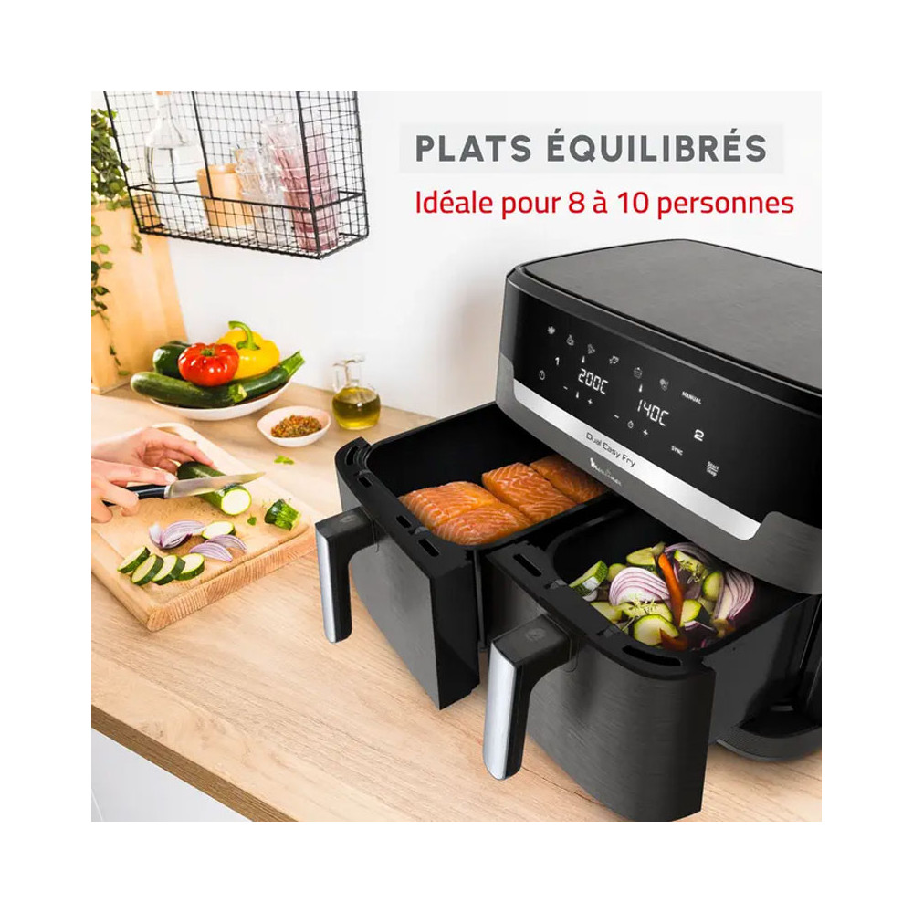 AIR FRYER EASY FRY XXL AVEC GRILL 11 Litres MOULINEX / INOX