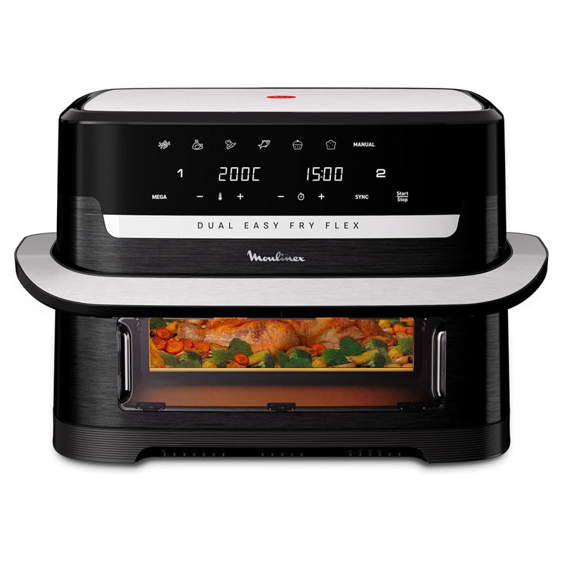 AIR FRYER DUAL AVEC GRILL 9 Litres MOULINEX / EZ9228F0 AIR FRYER DUAL AVEC GRILL 9 Litres MOULINEX / EZ9228F0