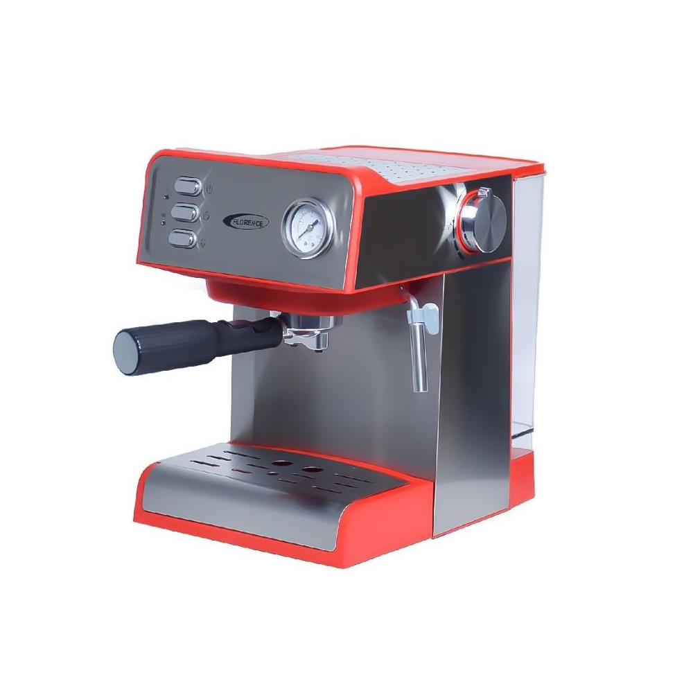 Machine à Café Expresso FLORENCE 1200W  / Rouge / AG-806