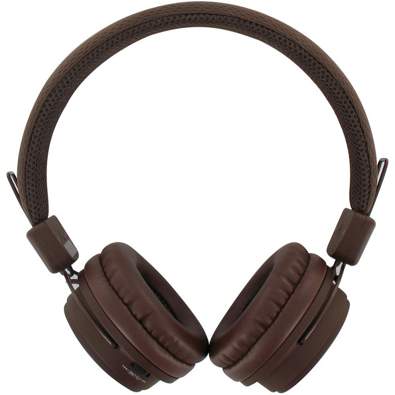 Casque Bluetooth BeeWi Marron + Câble