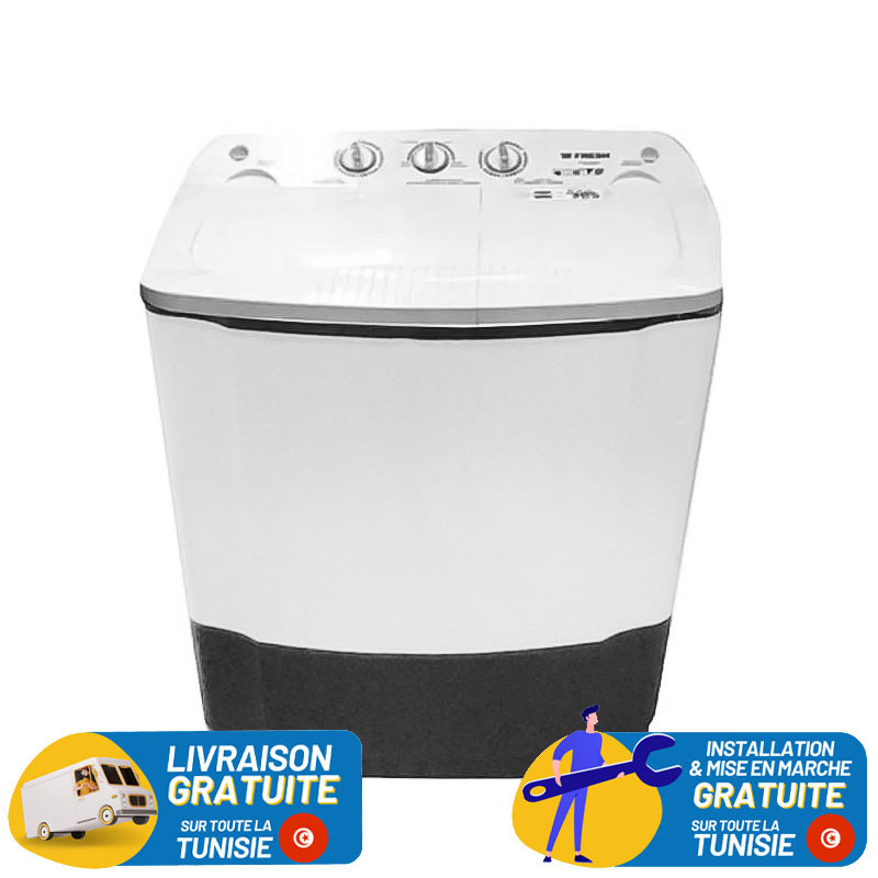 Machine à Laver FRESH Semi Automatique 9Kg / Blanc / TTW-09W