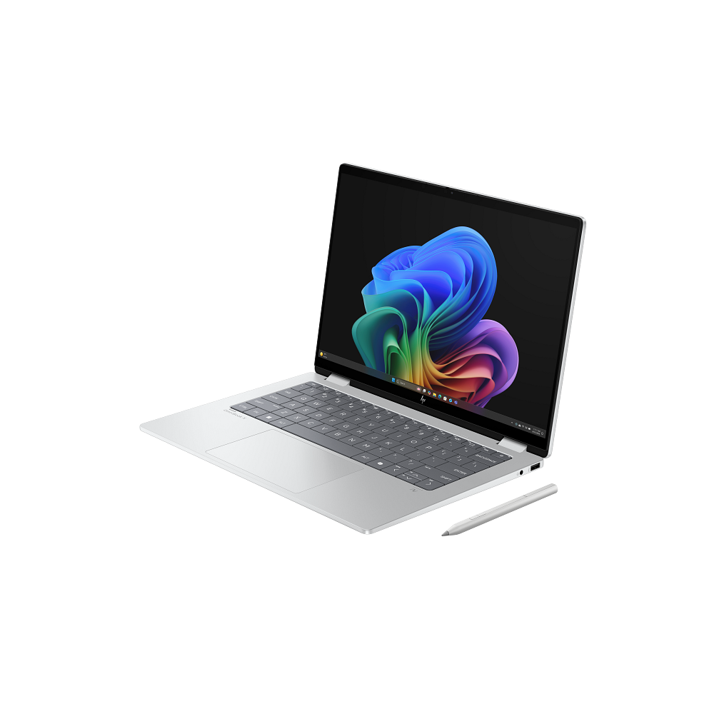 Pc Portable HP OmniBook X FlipNGAI 14-fm0019nk / Ultra 7 256V / 16 Go DDR5 / 512 Go SSD / Windows 11 / Argent
