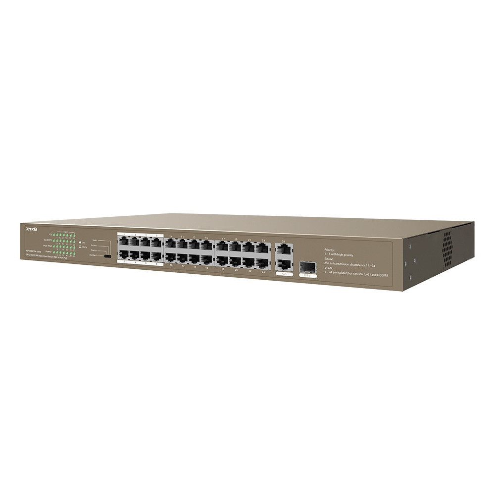 SWITCH 26 ports 24 ports PoE à 250W + 2 GIGABYTE / 1 SFP