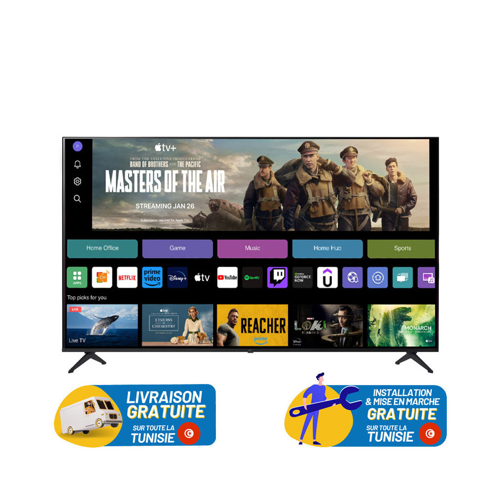 Téléviseur LG 55'' AI UA85 4K UHD Smart / 55UA85006LA
