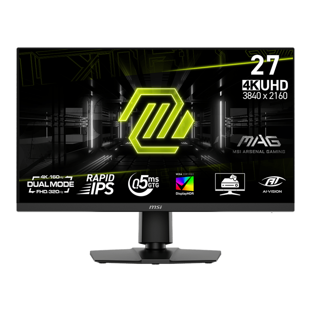 ECRAN GAMING MSI MAG272URD E16 27" 160Hz | RAPID IPS 4K 0.5ms GtG | HDMI/DP/USB