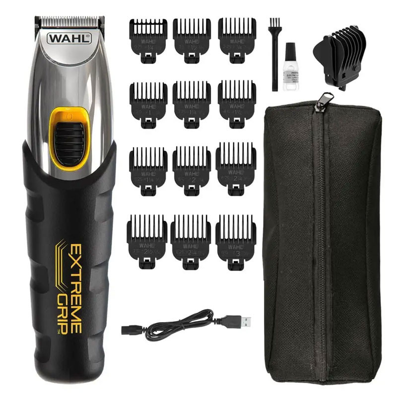 TONDEUSE A BARBE SANS FIL EXTREME GRIP / Noir et Silver TONDEUSE A BARBE SANS FIL EXTREME GRIP / Noir et Silver