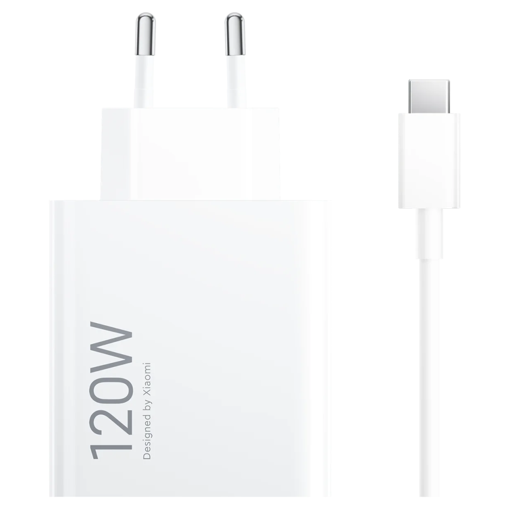 Chargeur Xiaomi 120W HyperCharge Combo Type-A EU / Blanc