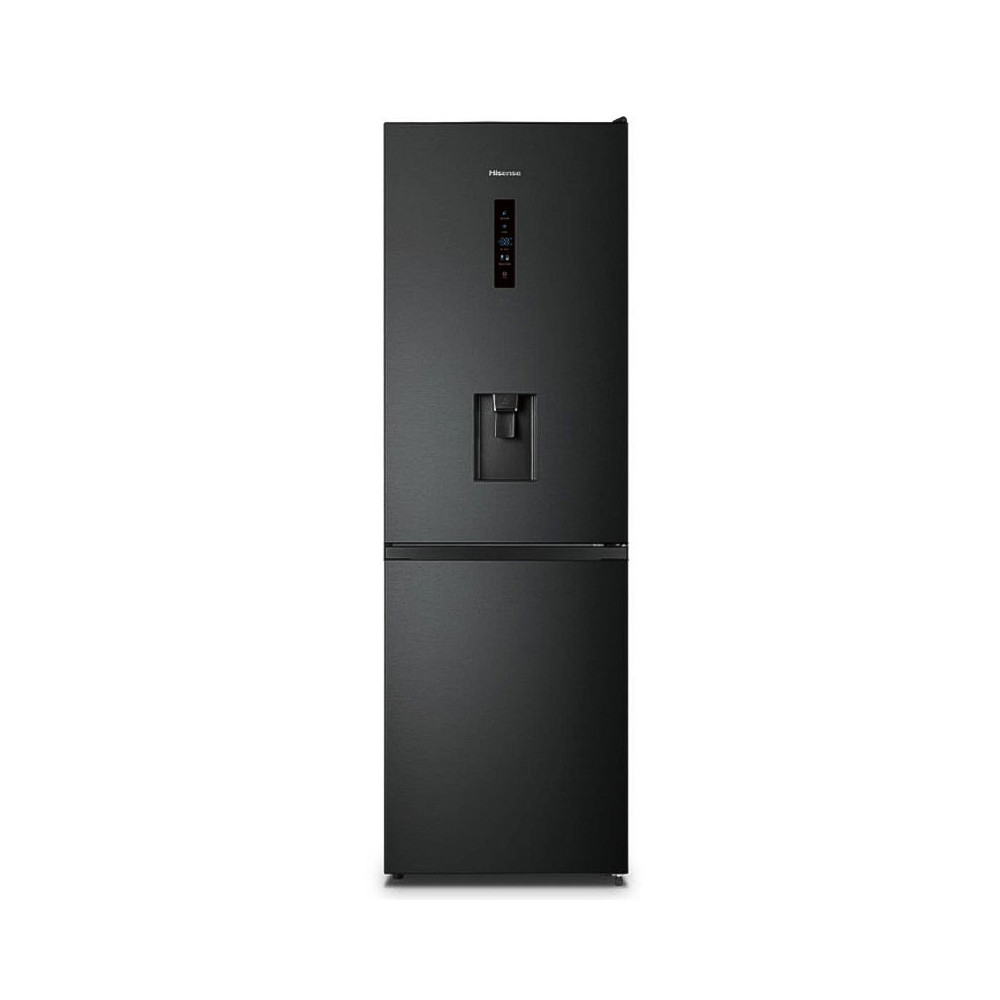 Réfrigérateur HISENSE No Frost Combiné 320 Litres / Noir avec Afficheur et Distributeur d'eau + Blender HISENSE GRATUIT