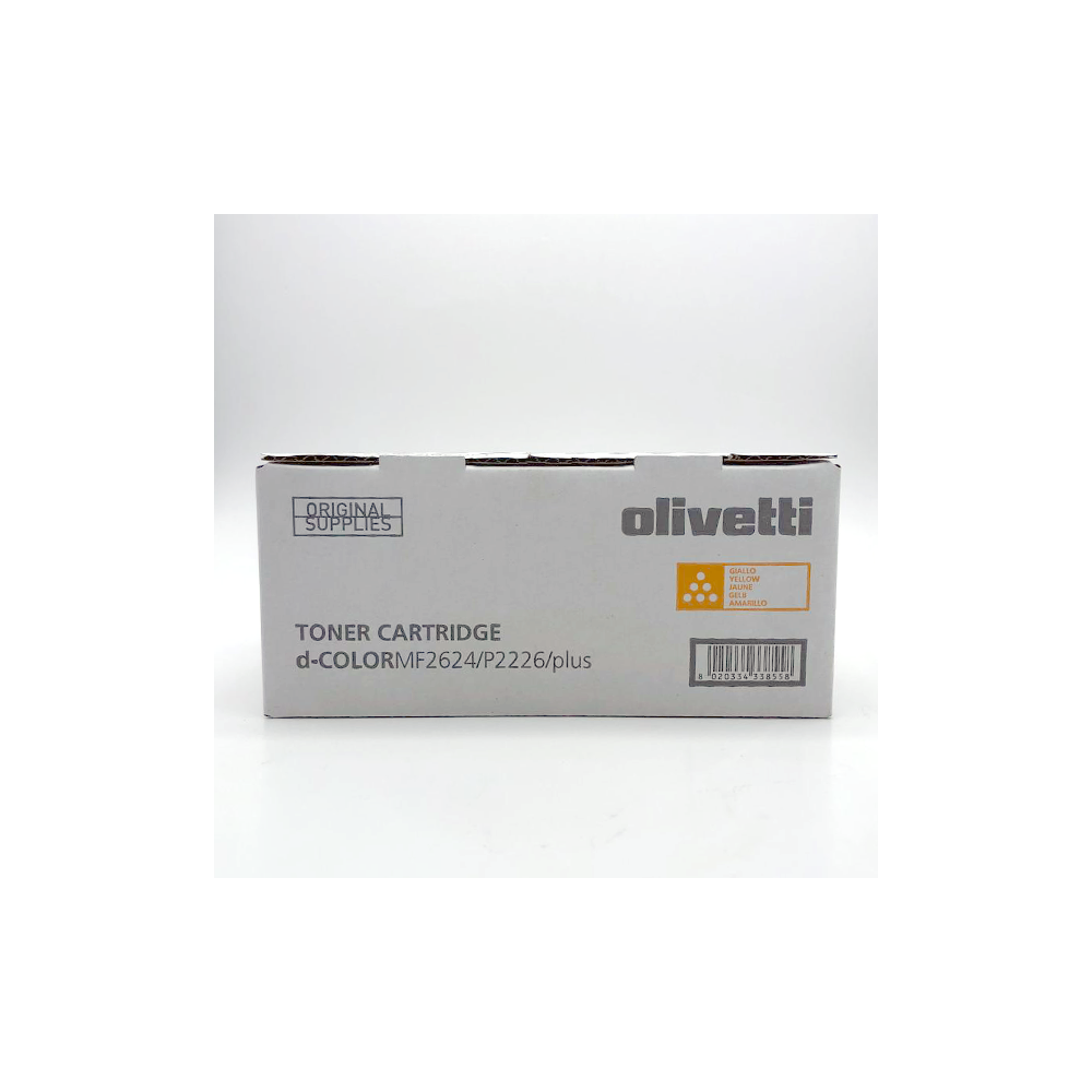 Toner Laser Couleur Olivetti pour D-Color MFP 2226 / Jaune