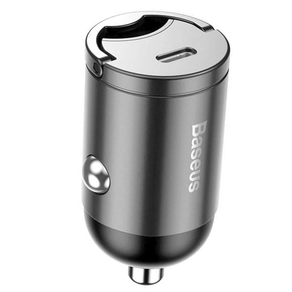 Chargeur de voiture Baseus Mini Tiny Star 2C PD 1x USB-C - Port USB-C 30W noir