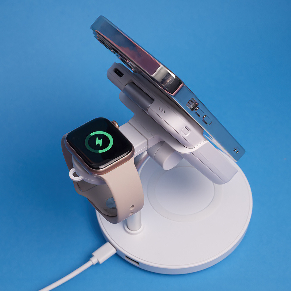 Station de charge magnétique sans fil Forever MACS-100 avec batterie externe